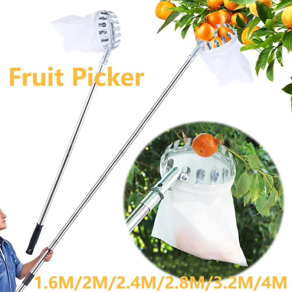 Gardening Tools Basket - Herramienta recolectora de frutas de 1,6-4M,