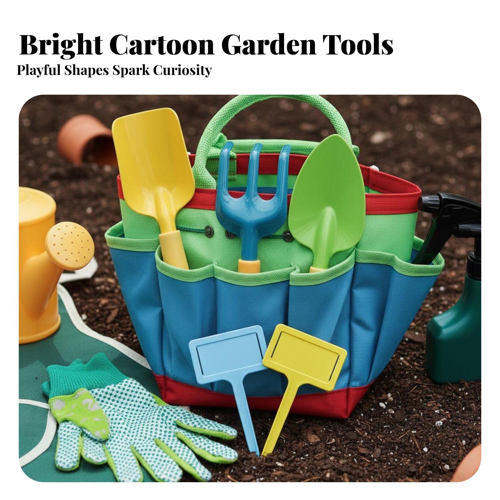 Gardening Tools For Young Children - Juego de 10 Herramientas de Jardinería