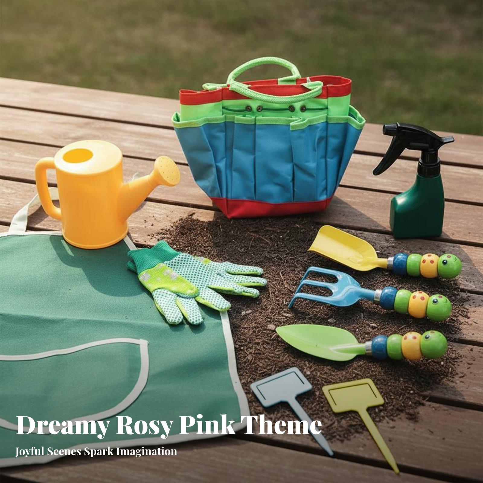 Gardening Tools For Young Children - Juego de 10 Herramientas de Jardinería