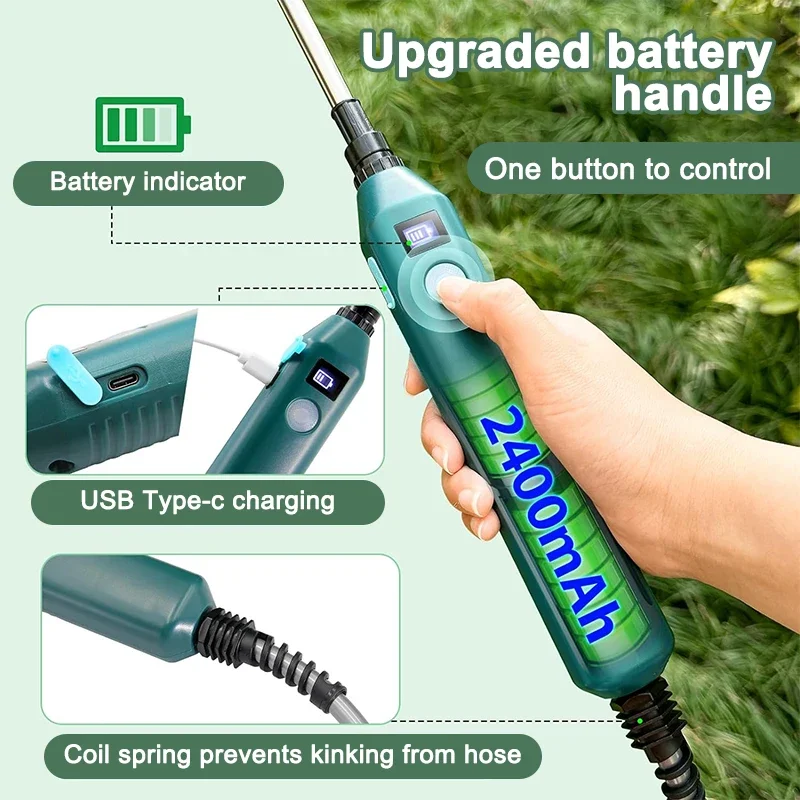 Gardening Tools Lowes - Pulverizador eléctrico de jardín de 2400mAh,