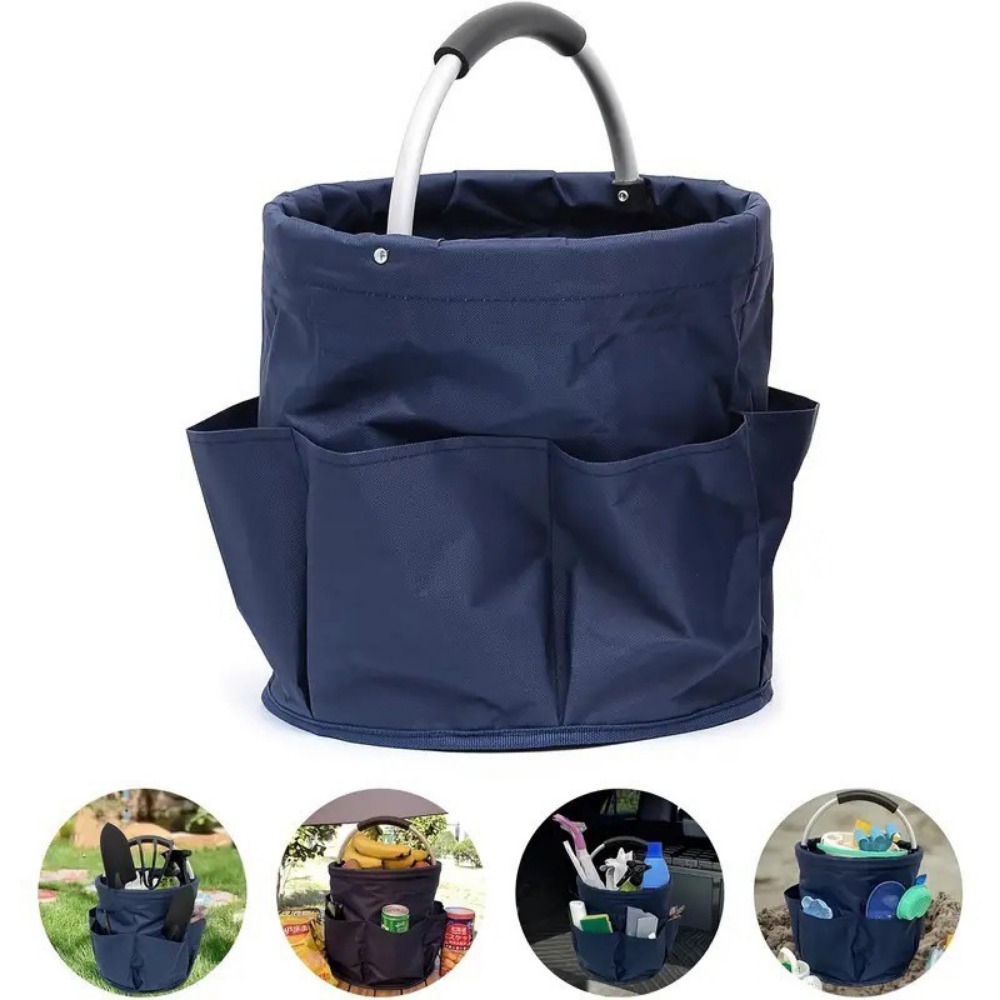 Gardening Tools Basket - Cesta portátil plegable para exteriores, cesta