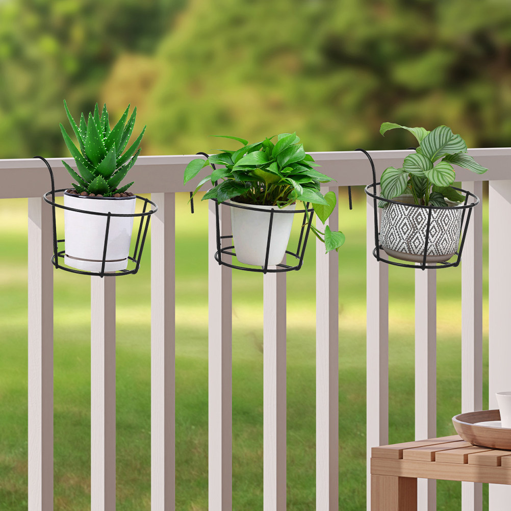 4 piezas de soporte de hierro  - Hanging Planter Basket reseña y precio
