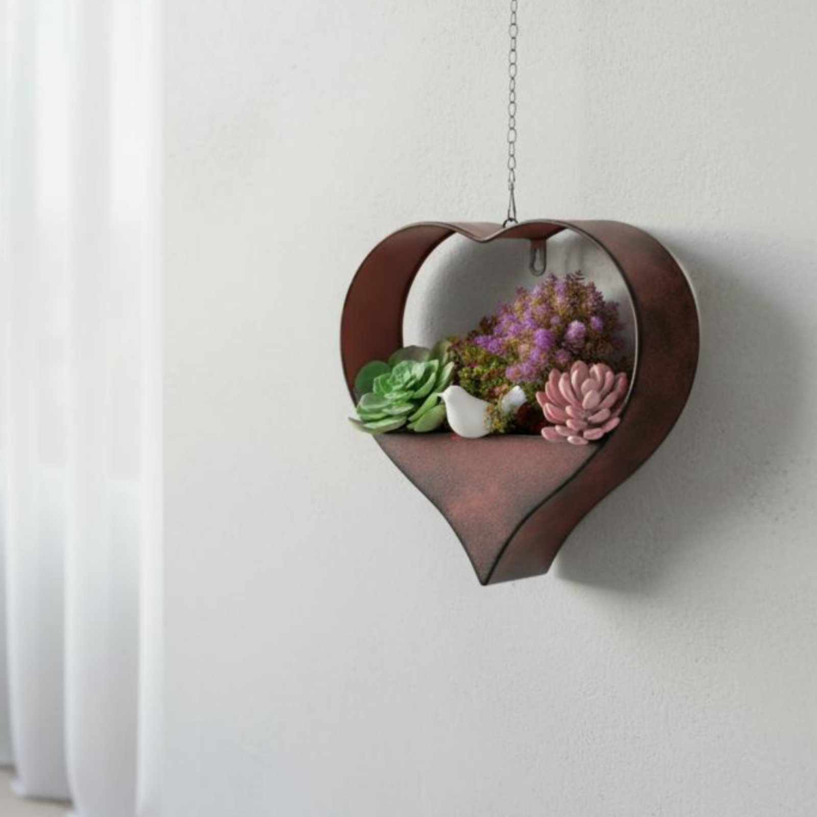 Maceta Metálica en Forma de Co - Hanging Planter Basket reseña y precio