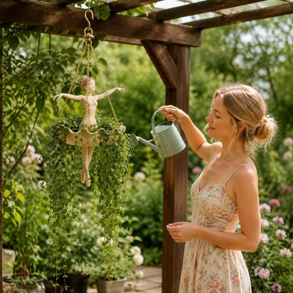 Maceta Colgante de Resina con  - Hanging Planter Basket reseña y precio