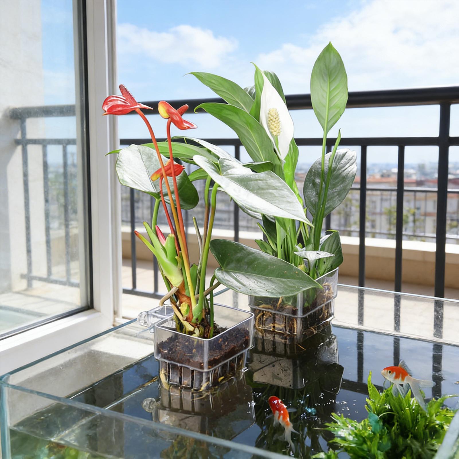 Cesta para Plantas de Acuario, - Hanging Planter Basket reseña y precio
