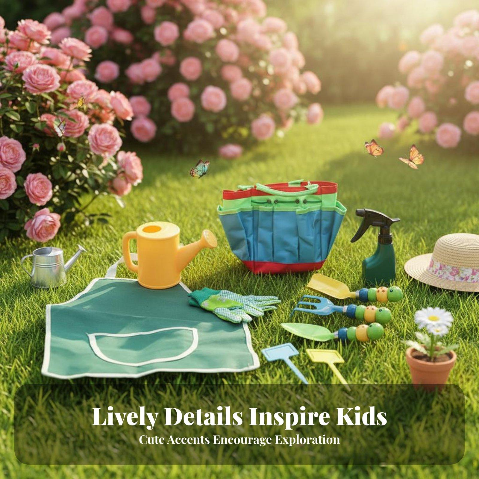 Juego de 10 Herramientas de Ja - Gardening Tools For Young Children reseña y precio
