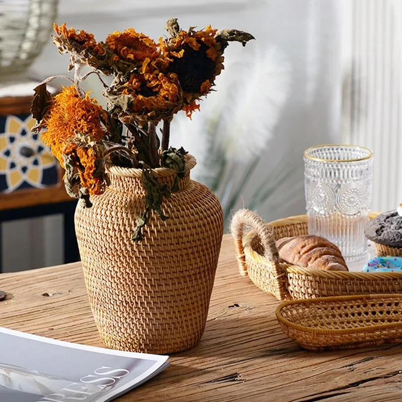 Cesta de mimbre, maceta colgan - Hanging Planter Basket reseña y precio