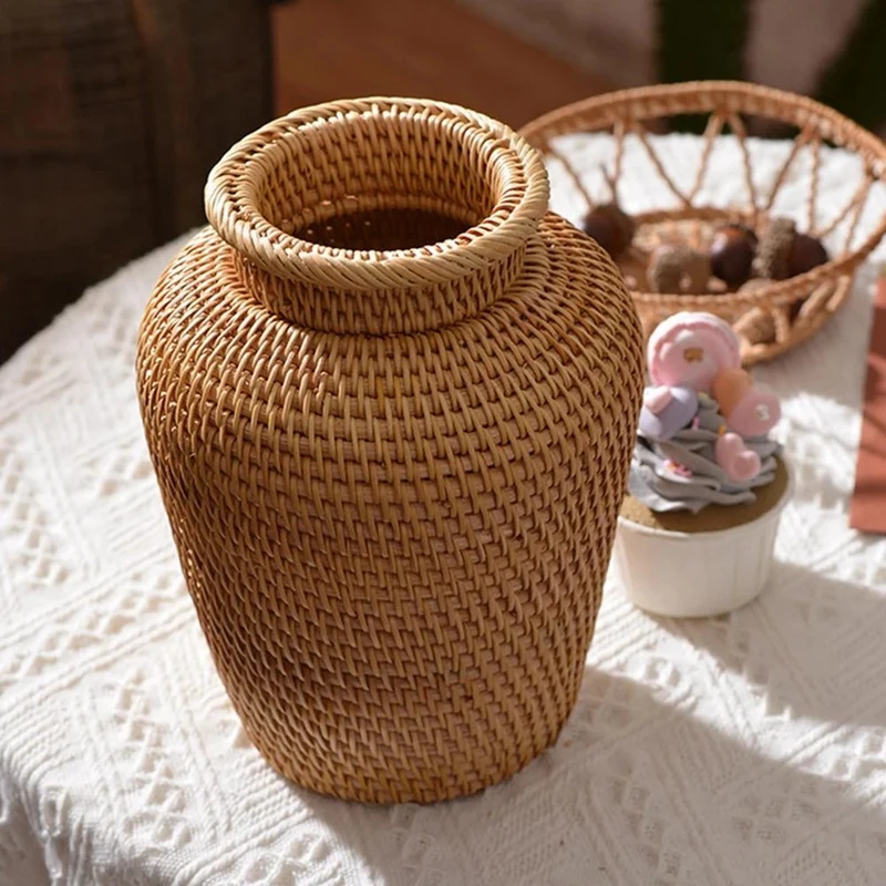 Cesta de mimbre, maceta colgan - Hanging Planter Basket reseña y precio