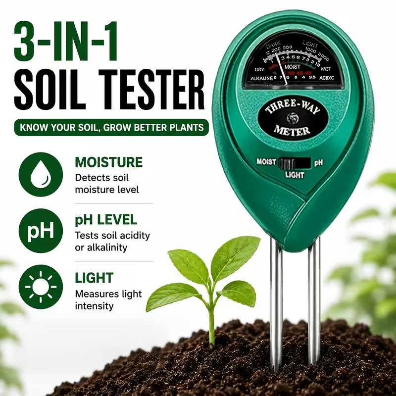 Medidor de Suelo 3 en 1 (Humed - Gardening Tools Equipment reseña y precio