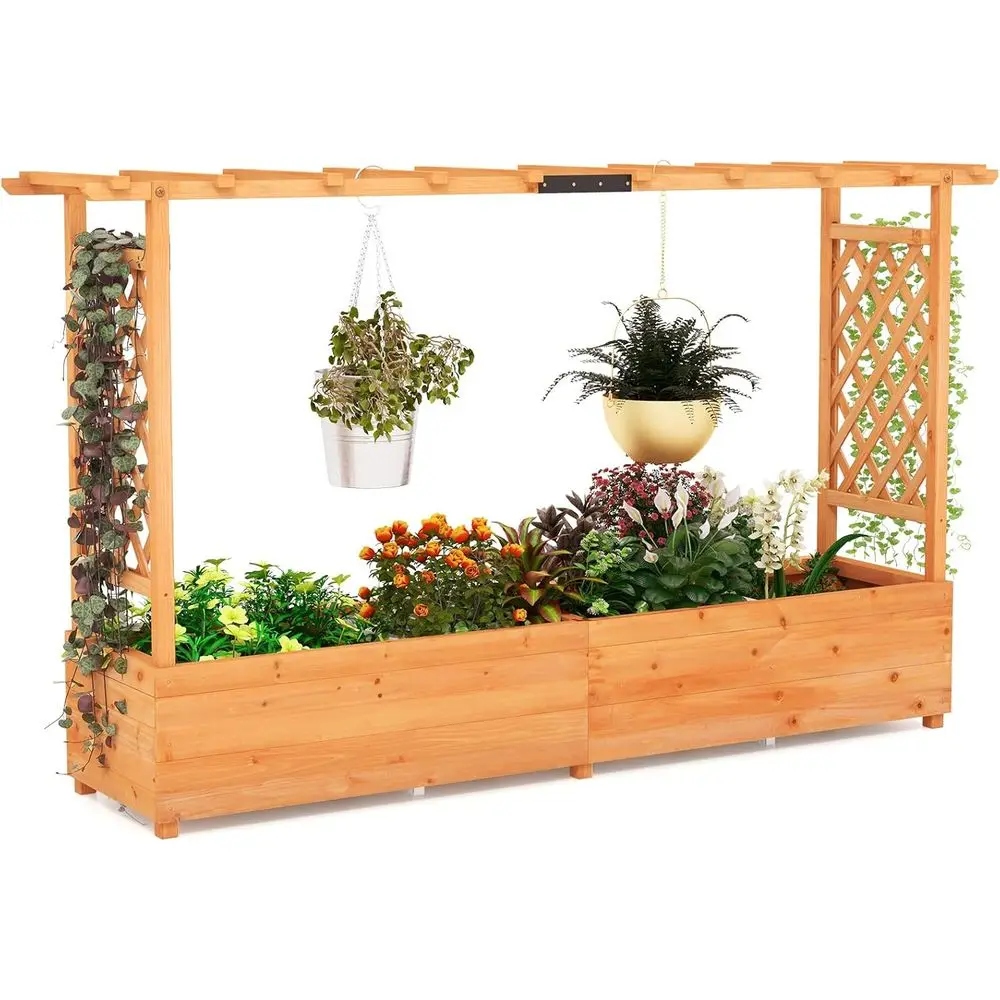 Jardinera Elevada de 45 cm con - Hanging Planter Basket reseña y precio