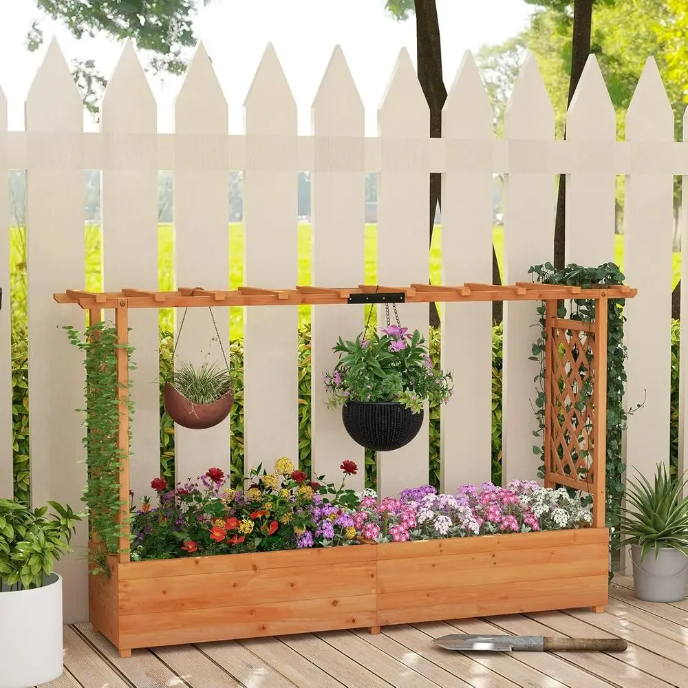 Jardinera Elevada de 45 cm con - Hanging Planter Basket reseña y precio