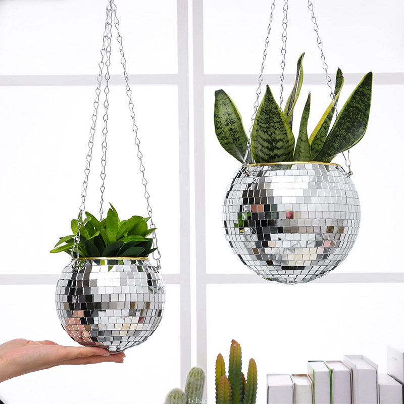 Maceta Colgante con Espejo Est - Hanging Planter Basket reseña y precio