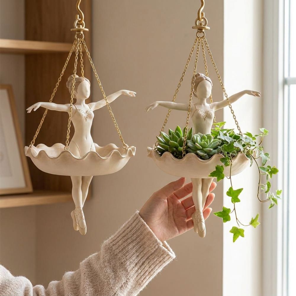 Maceta Colgante de Resina con  - Hanging Planter Basket reseña y precio