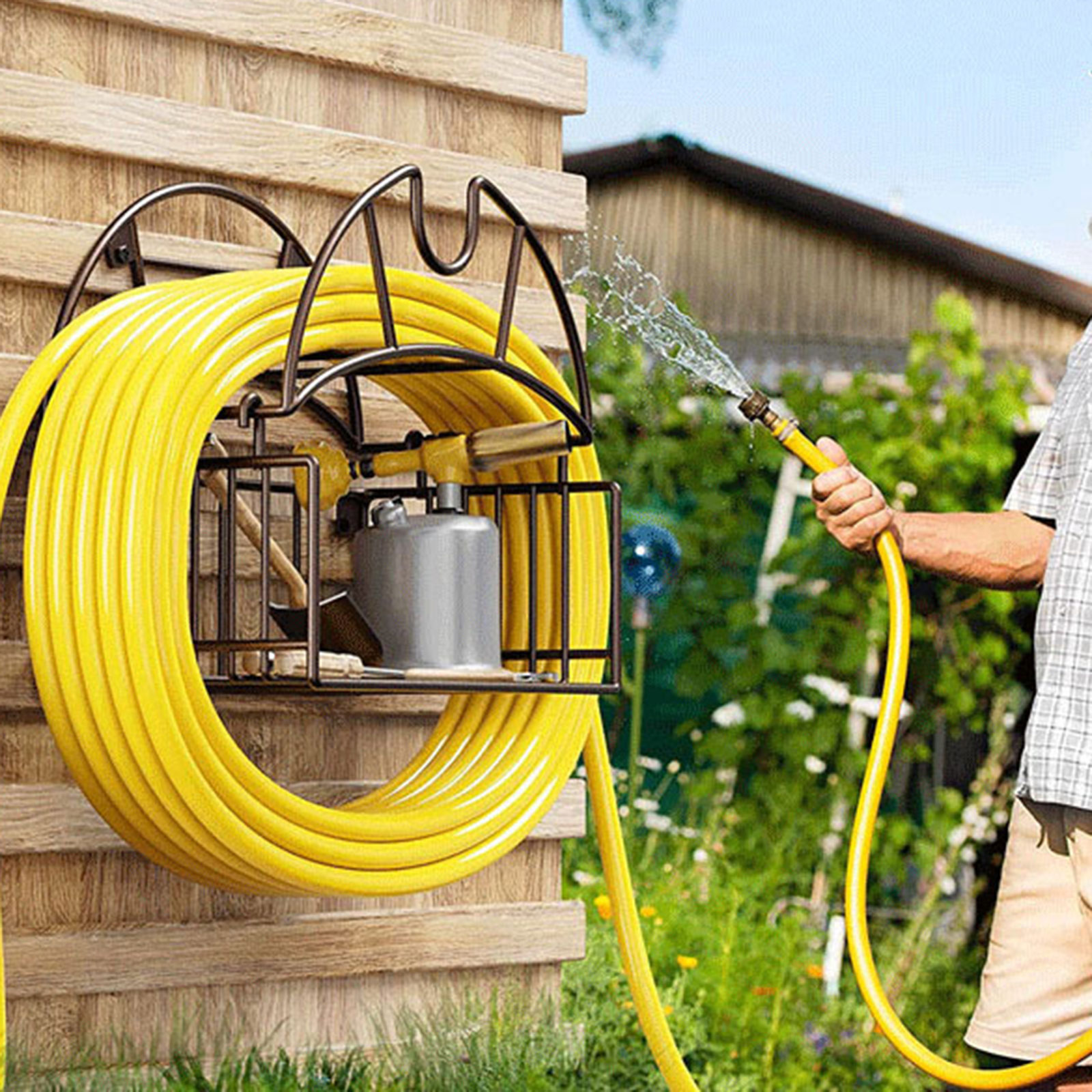 Soporte de manguera de jardín  - Gardening Tools Water reseña y precio