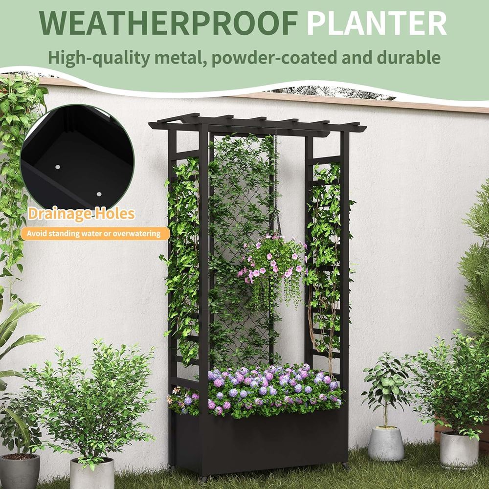 Jardinera Elevada con Enrejado - Hanging Planter Basket reseña y precio