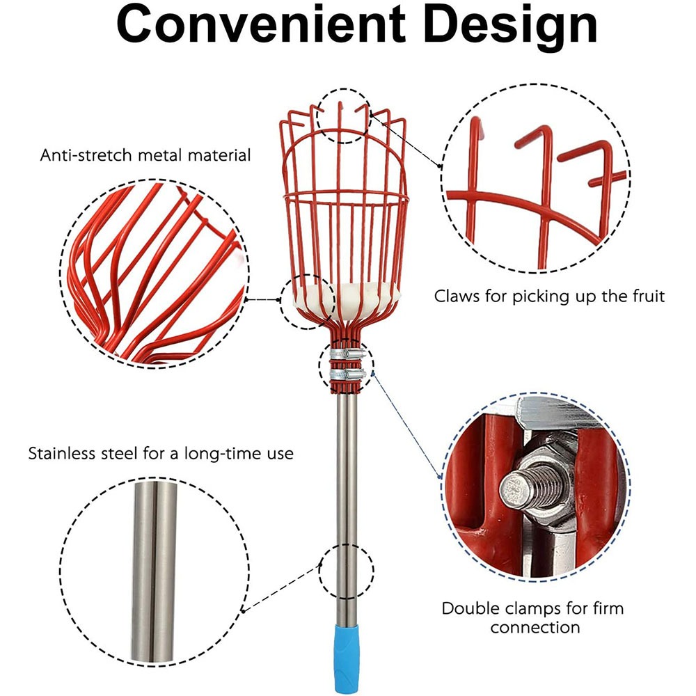 Recolector de Frutas de 260 cm - Gardening Tools Basket reseña y precio